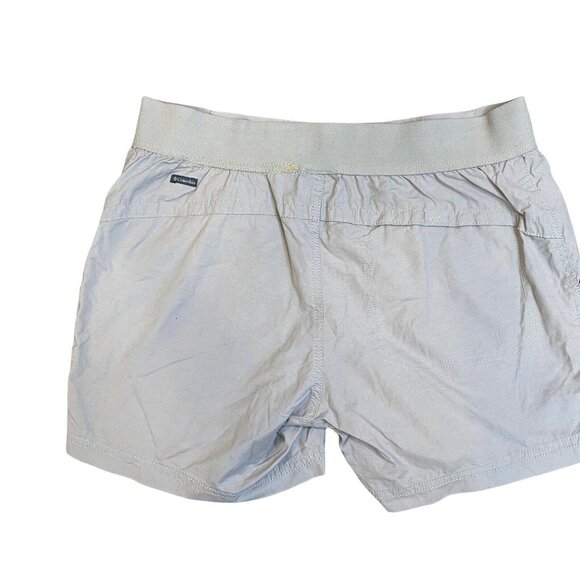 Columbia Walkabout Shorts Womens Medium Lightweight Elastic Waist Flint Gray - Picture 2 of 5